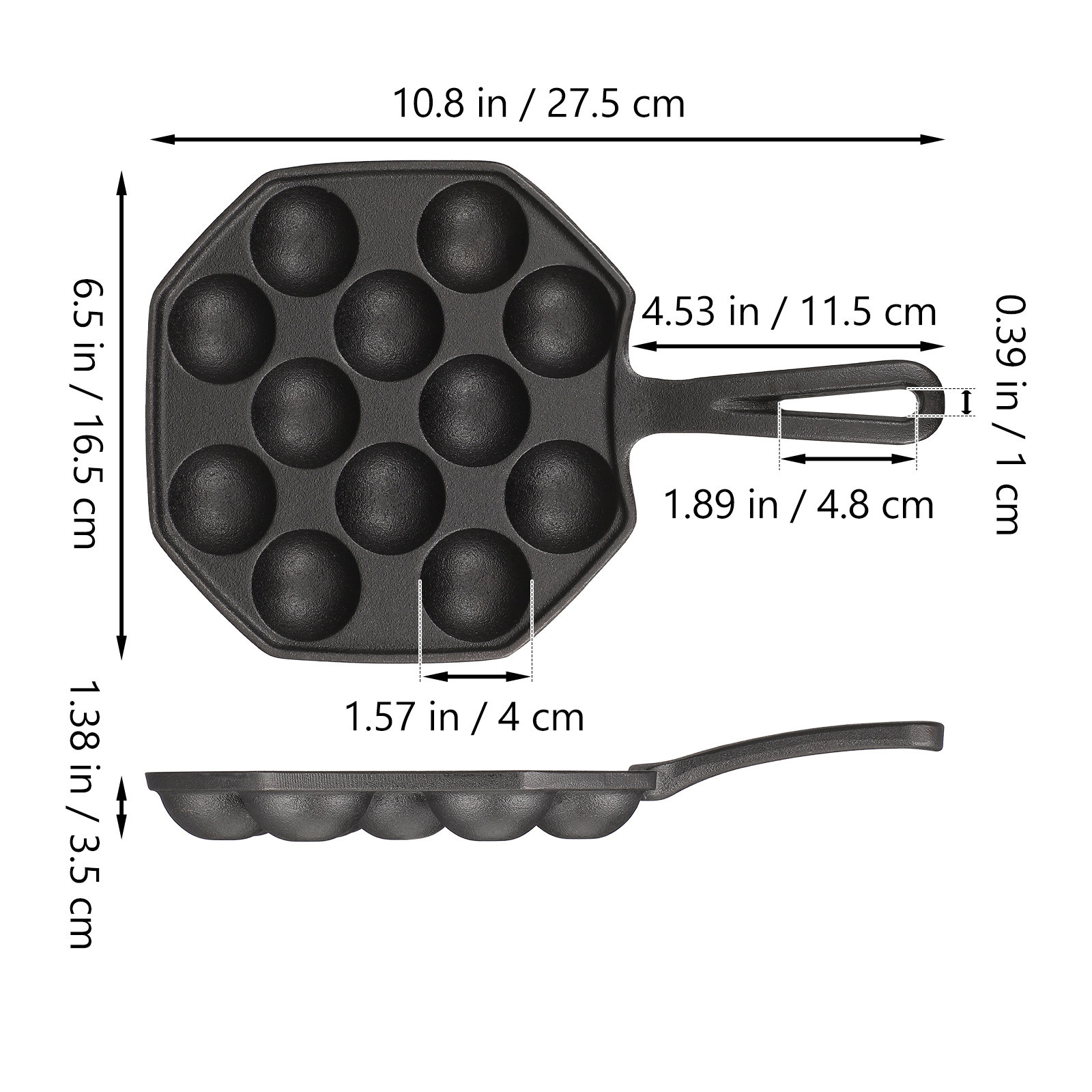 12 Molds Takoyaki Pan Cast Iro - Takoyaki Grill Plate 评论和价格