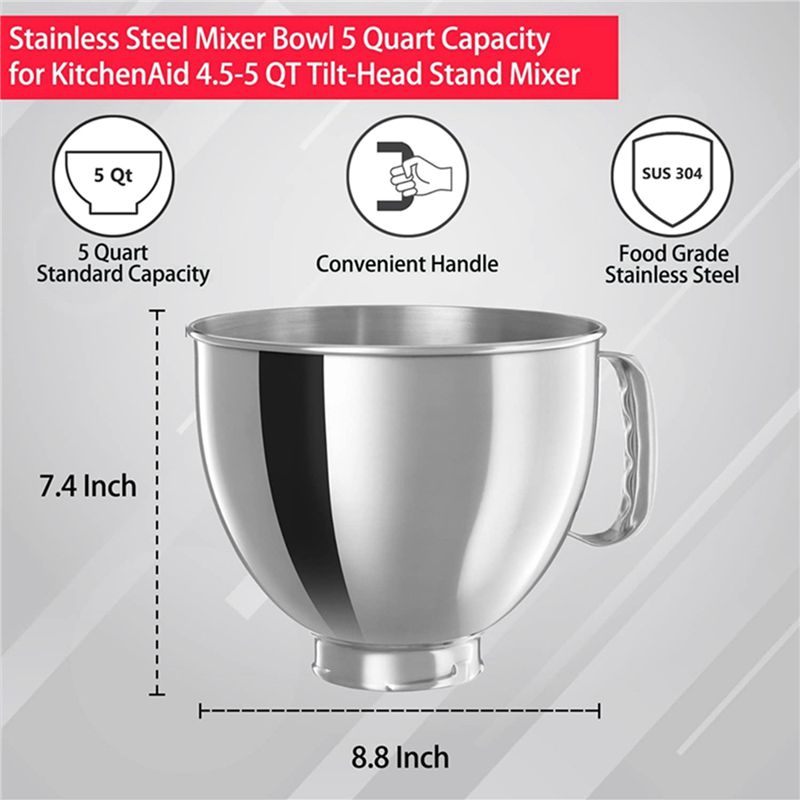 A21T 3X Stainless Steel Mixer  - Kitchenaid Mixer Artisan 5Qt 评论和价格